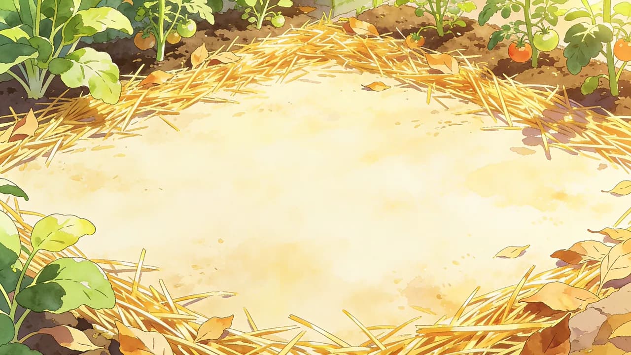Acolchado (mulching): menos riego y menos hierbas