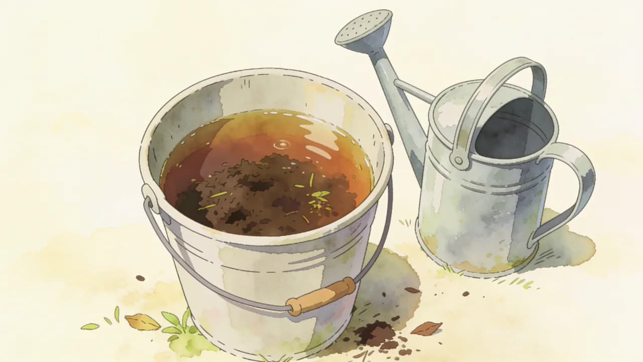 Té de compost: fertilizante líquido casero en 24 horas