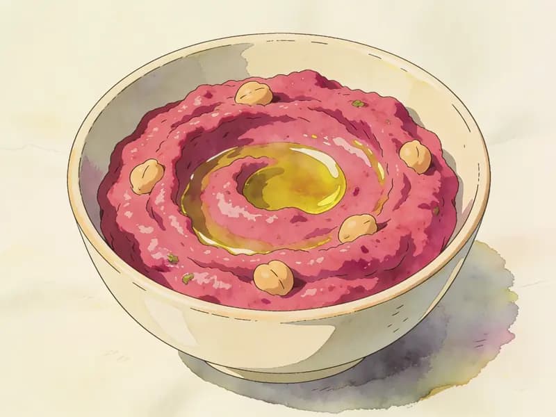Hummus de remolacha