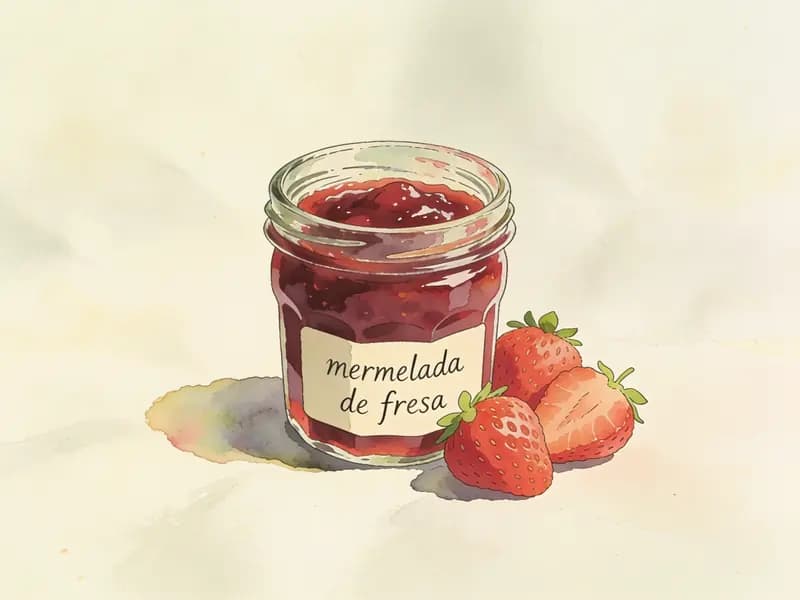 Mermelada de fresa casera