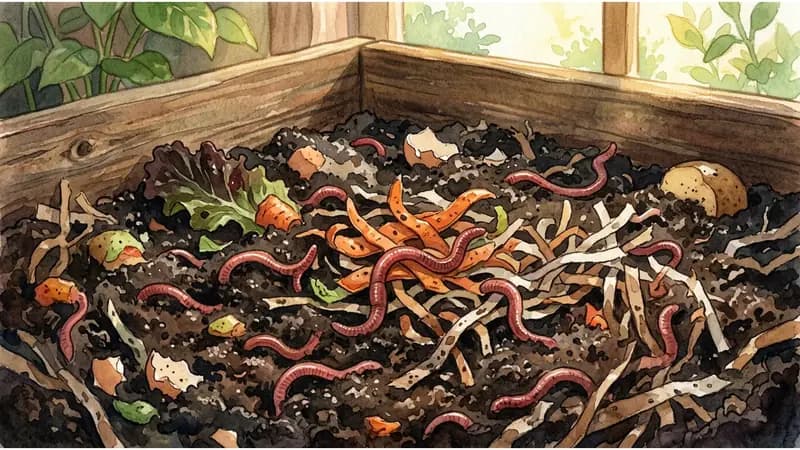 Vermicompostaje básico (con lombrices)