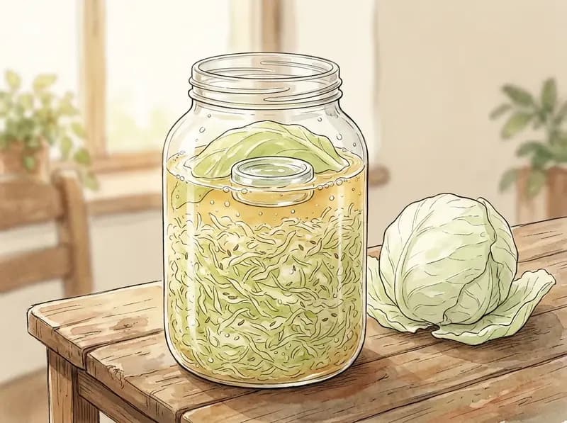 Chucrut y verduras fermentadas