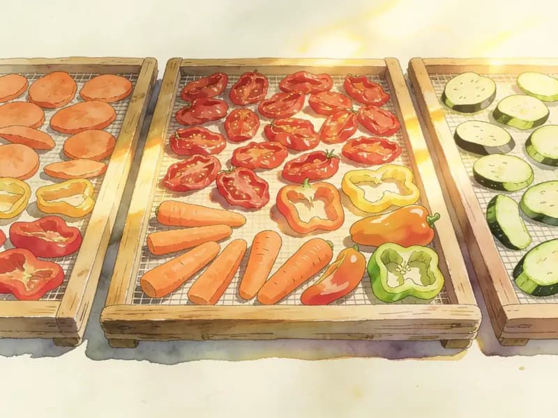 Deshidratación (horno o sol)