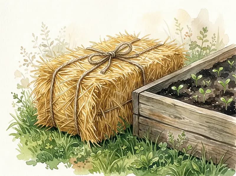 Paja de acolchado (mulch)
