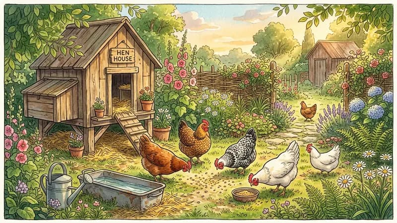 Corral de gallinas