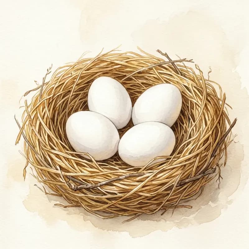 Huevos de Leghorn Blanca