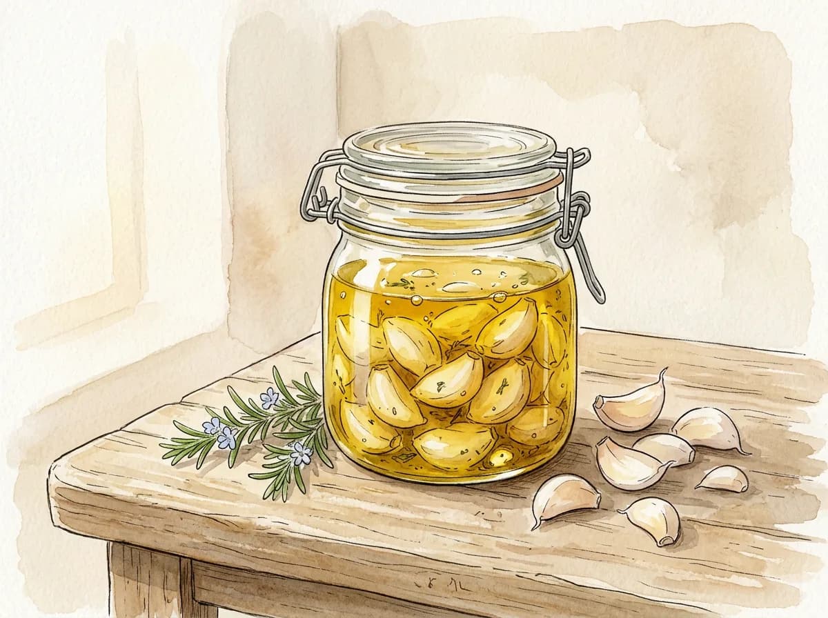 Aceite de ajo confitado