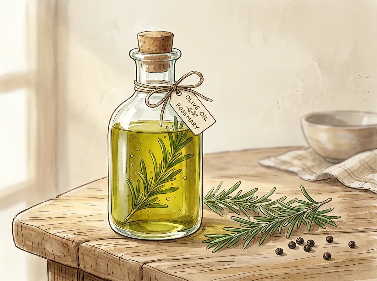 Aceite de romero aromatizado