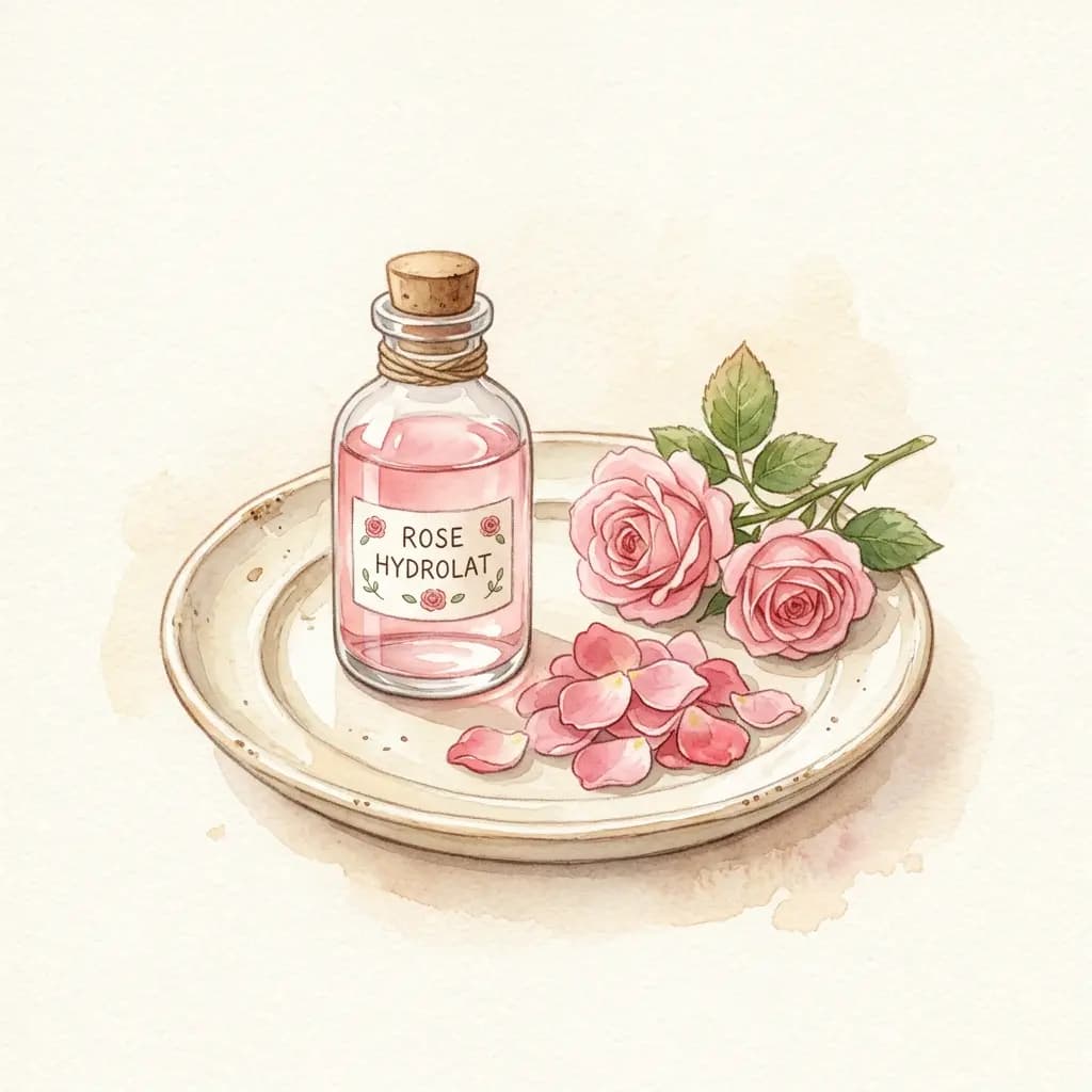 Hidrolato de rosa (agua de rosas casera)