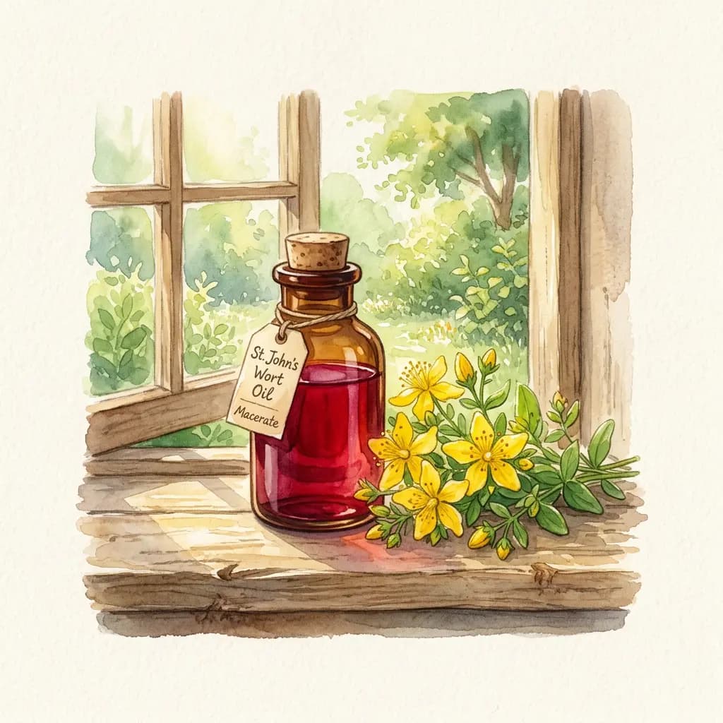 Oleato de hipérico (aceite rojo)