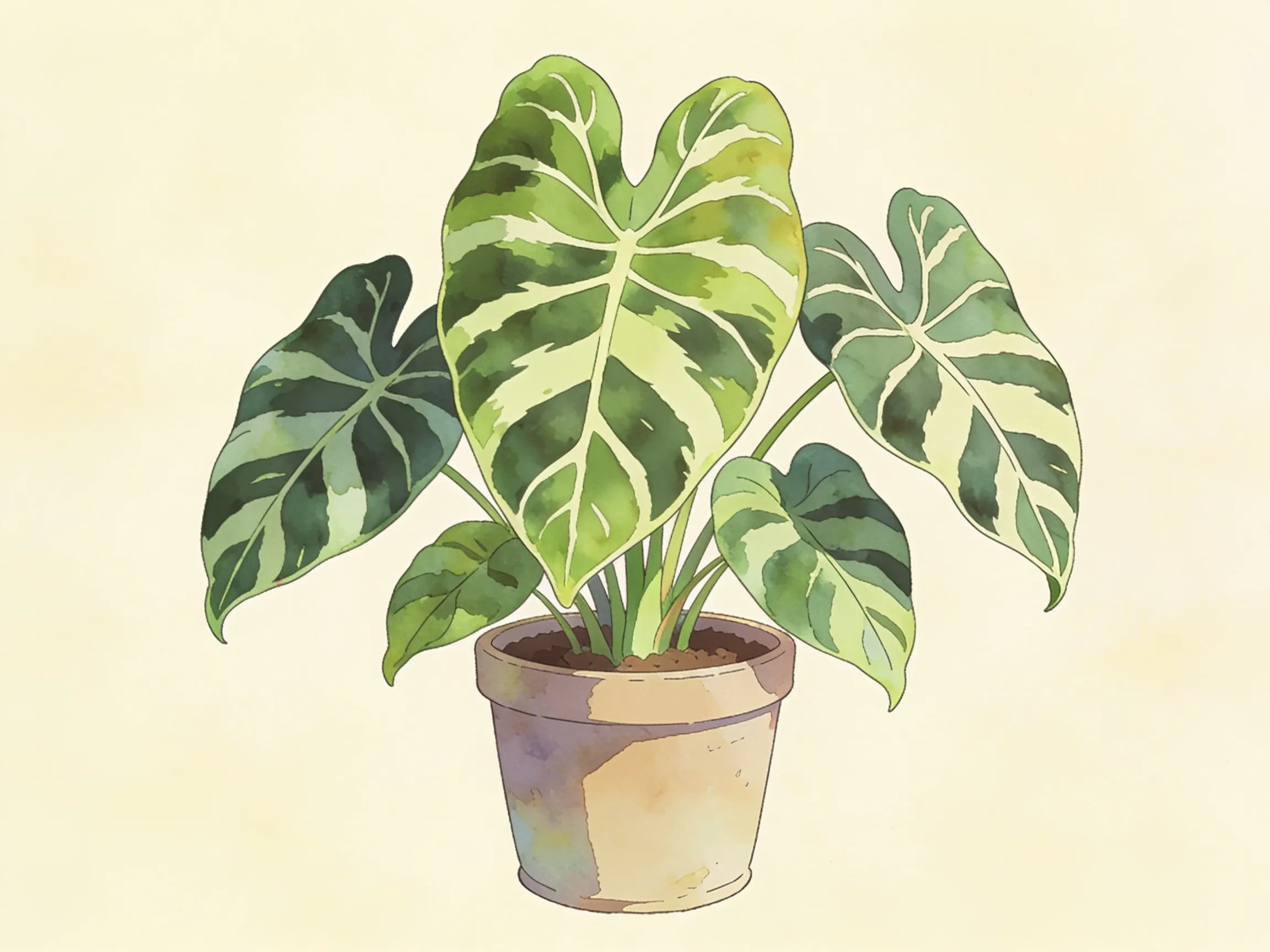 Alocasia zebrina