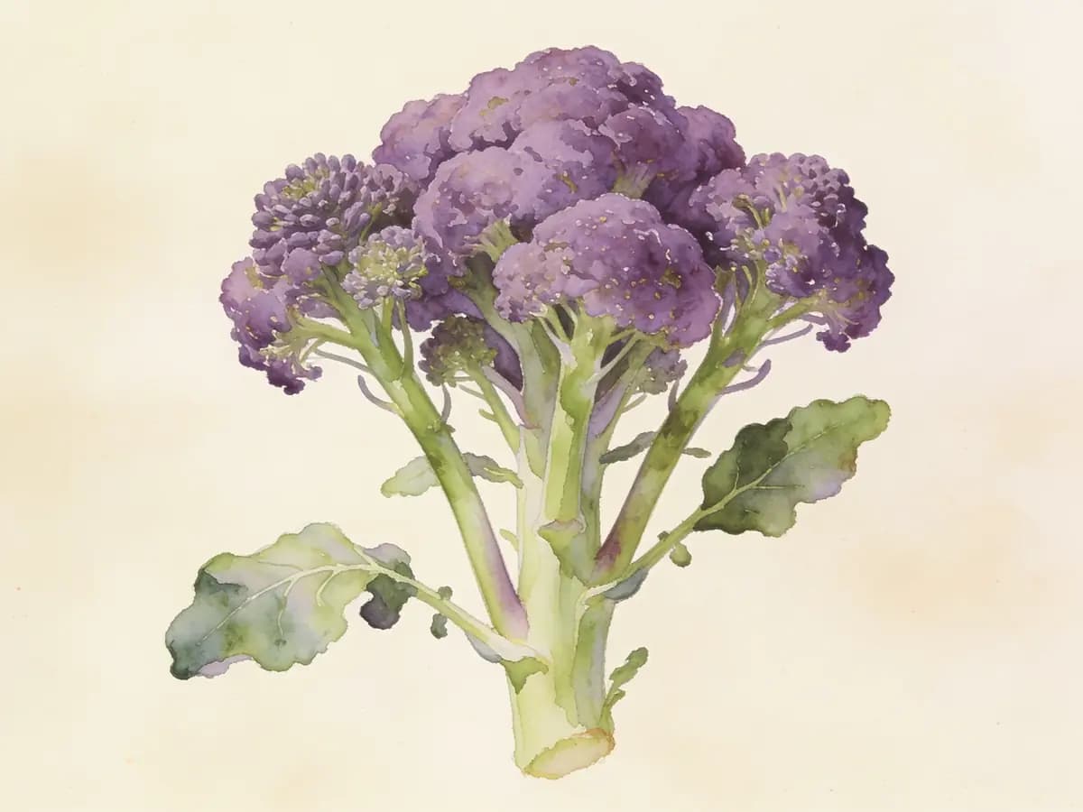 Brócoli morado de Sicilia