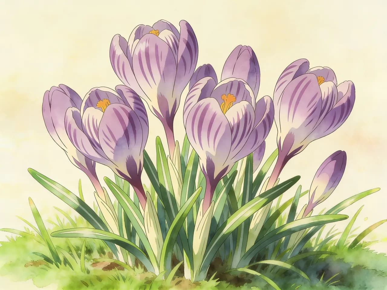 Crocus de primavera