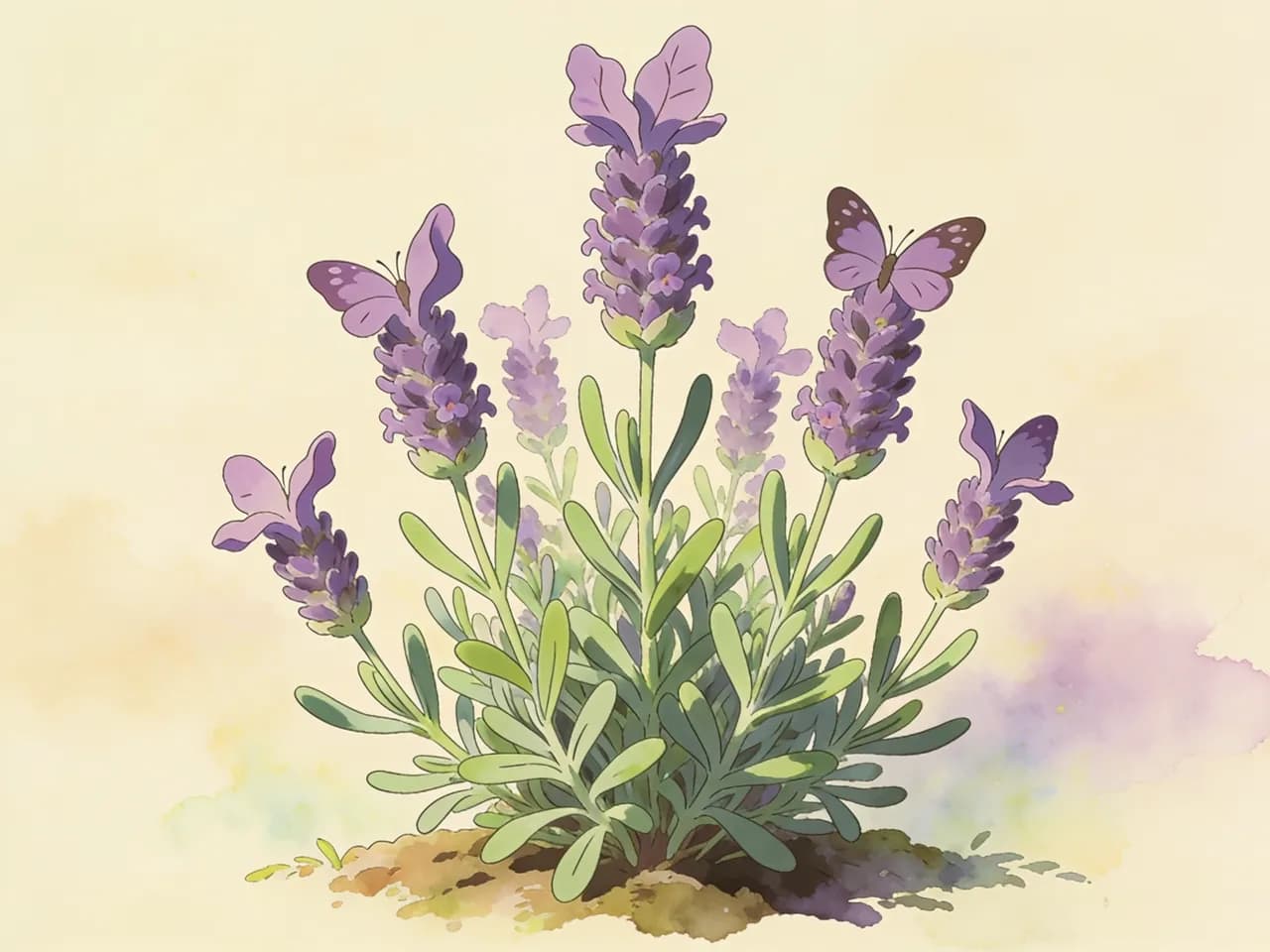 Lavanda Papallon (dientada)