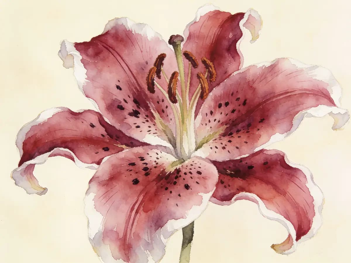 Lirio oriental Stargazer