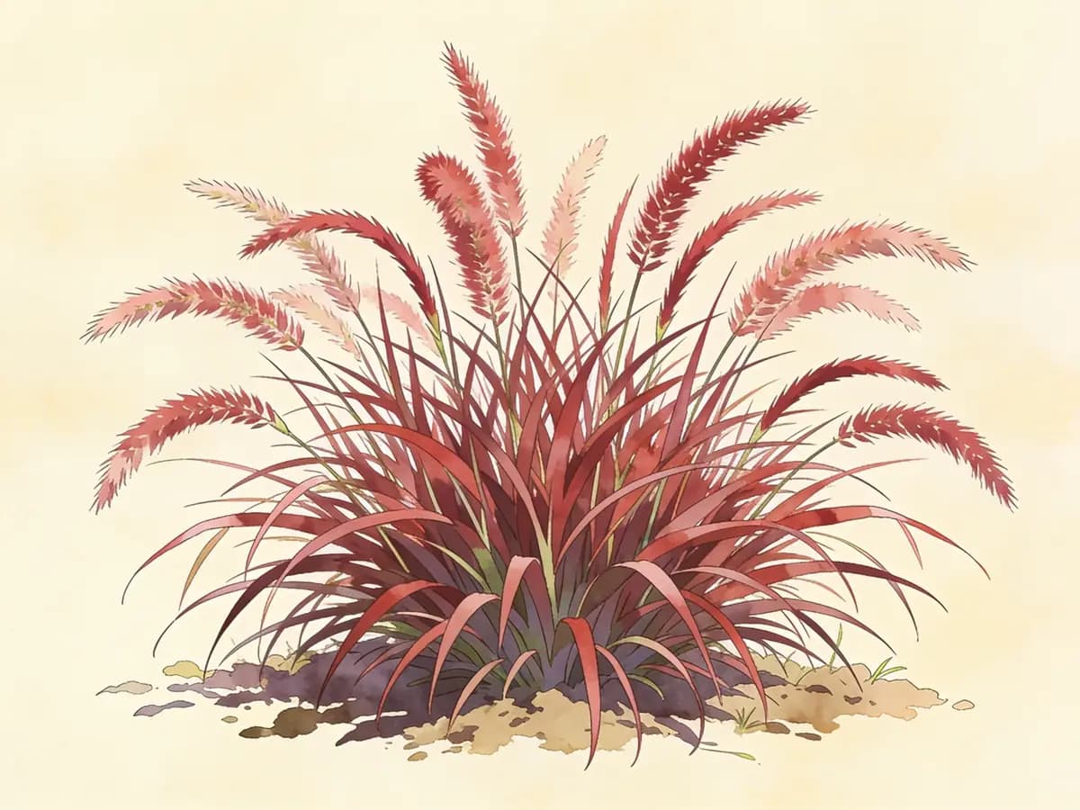 Pennisetum rojo