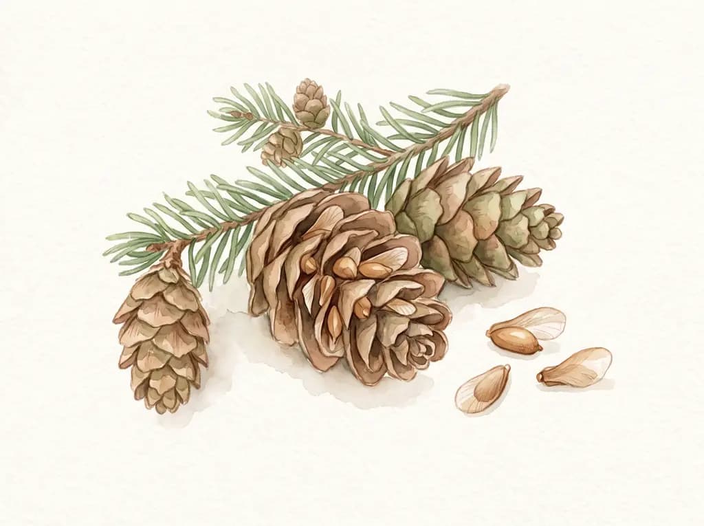 Abeto enano Picea conica — Semillas