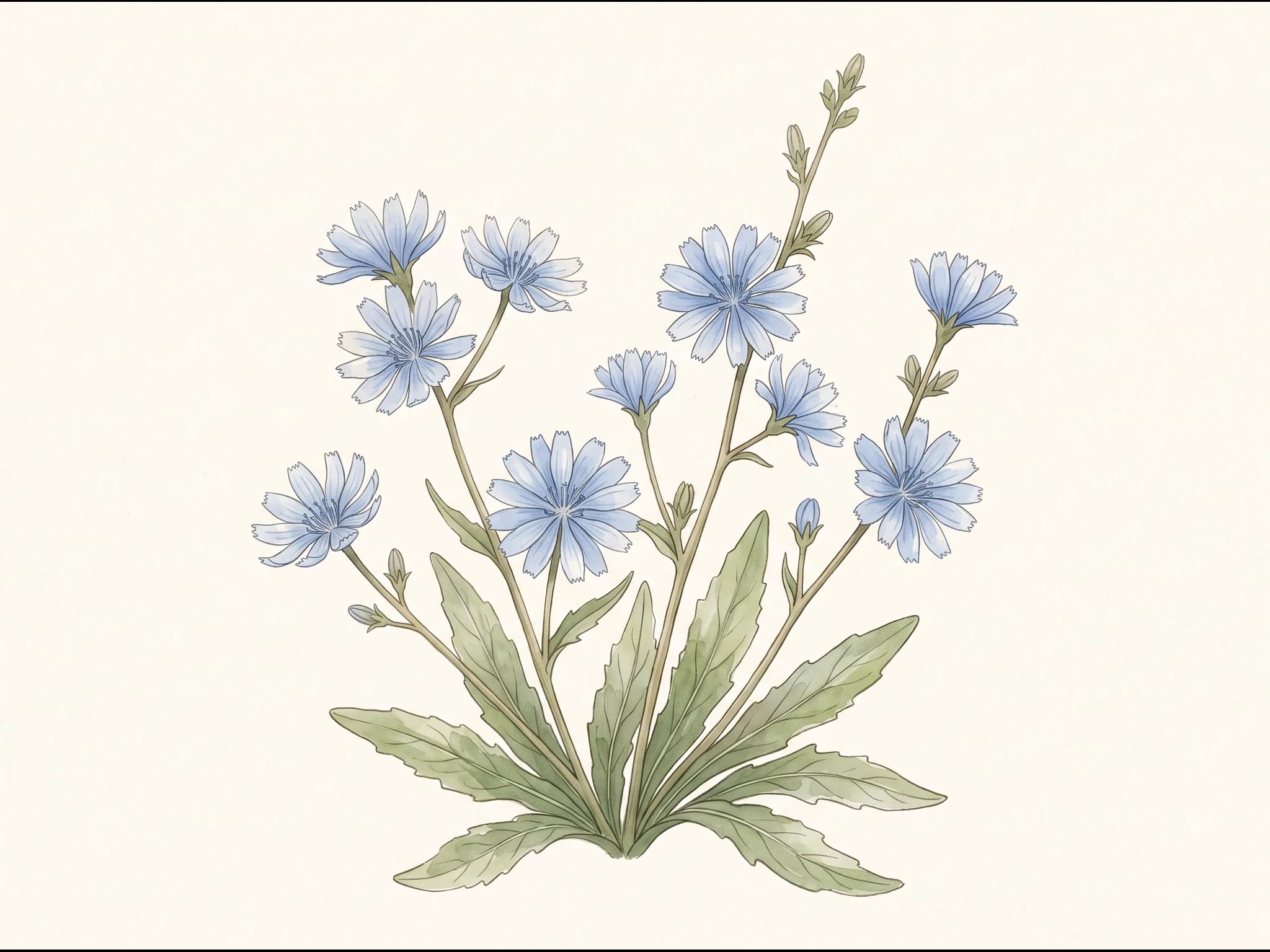 Achicoria de Treviso — Flor