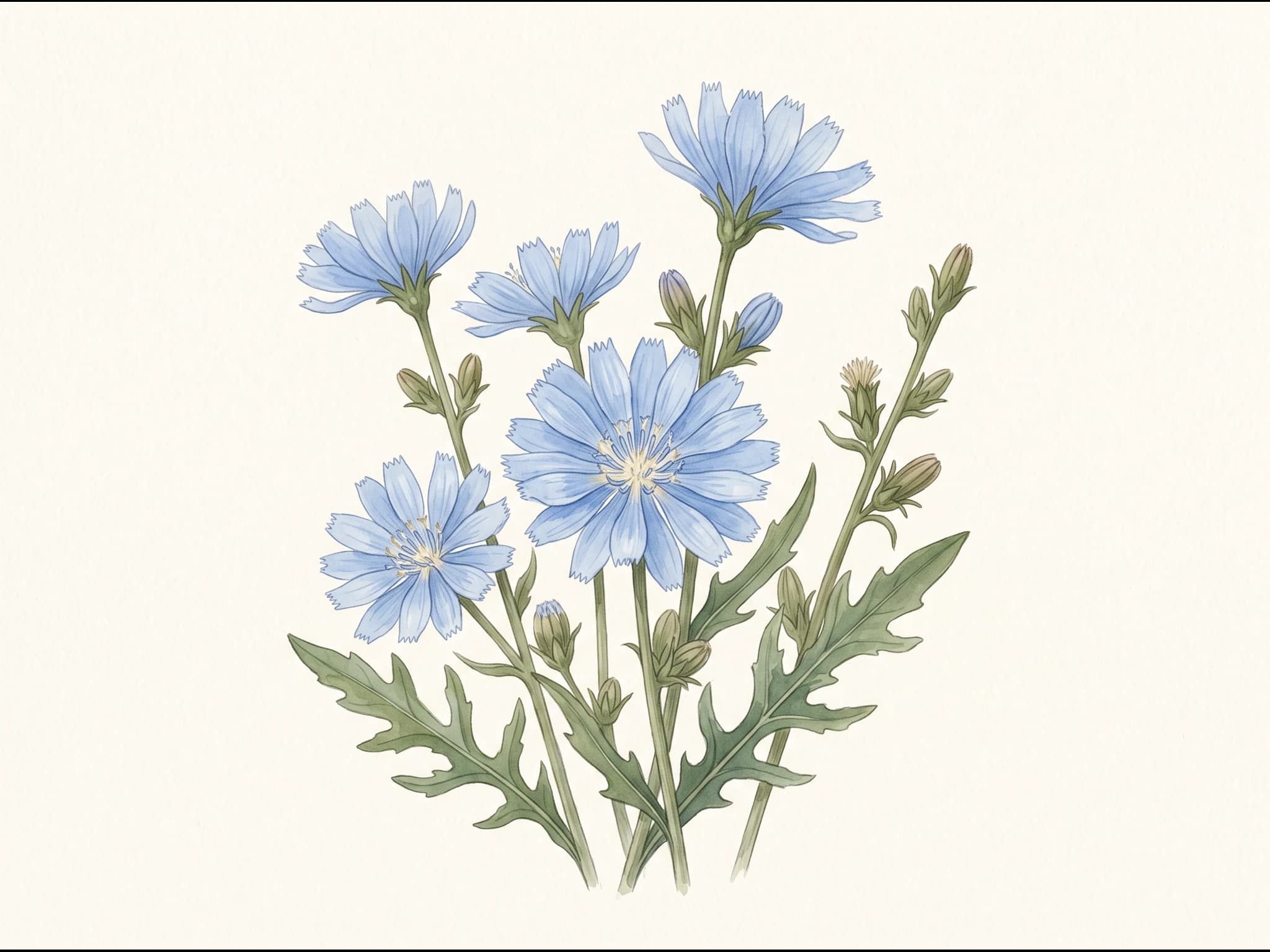 Achicoria silvestre — Flor