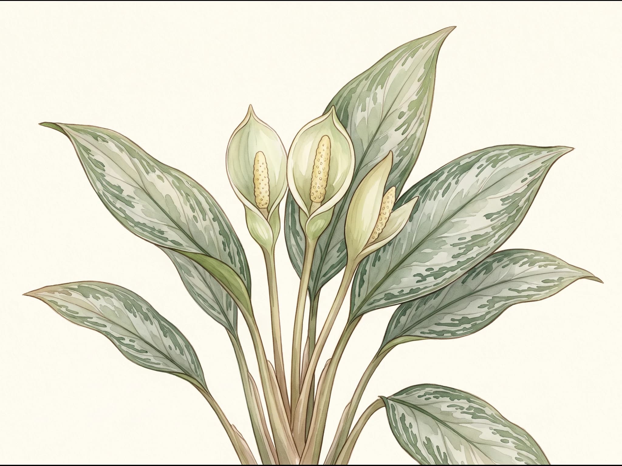 Aglaonema Silver Bay — Flor