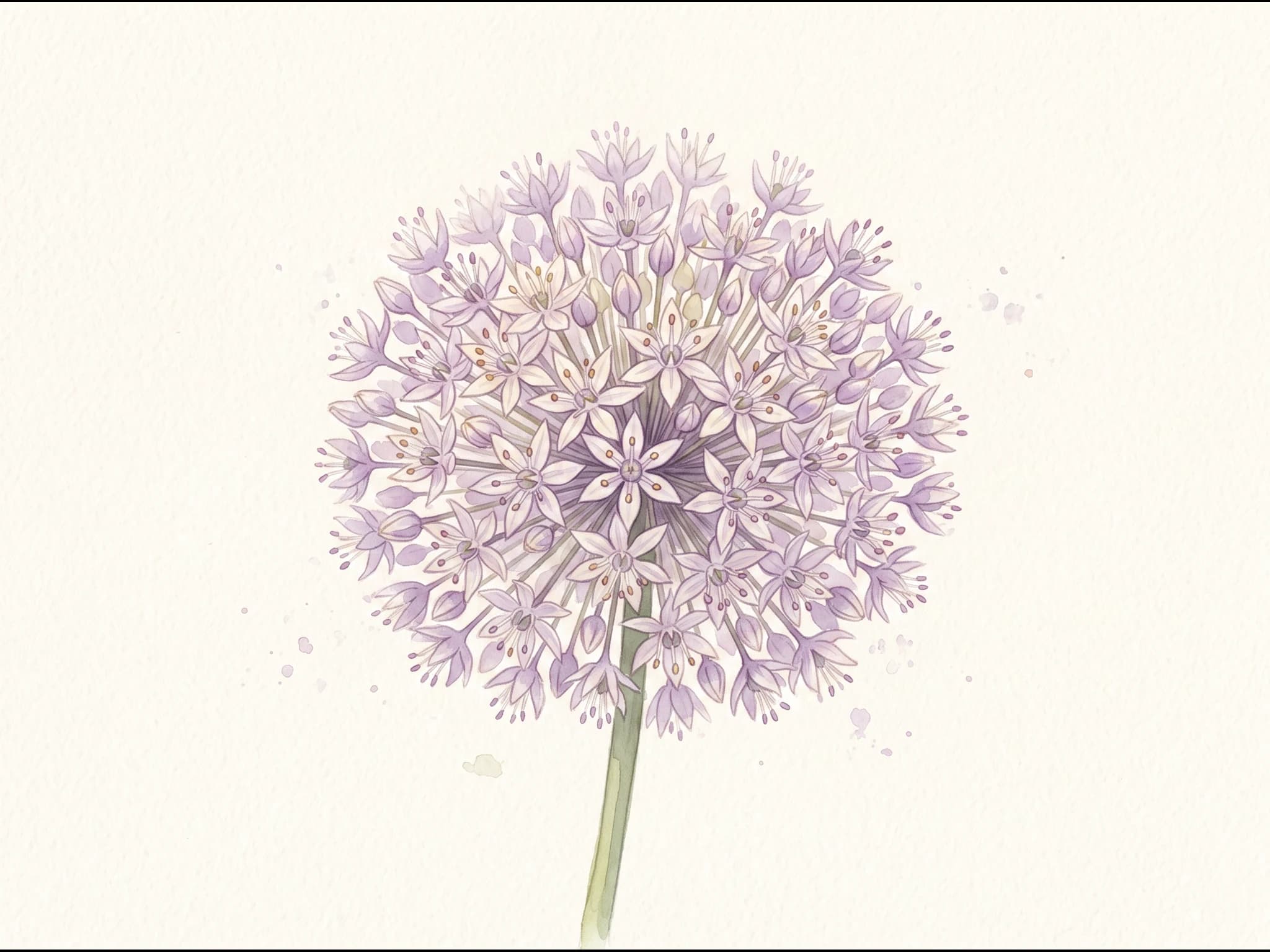 Ajo morado de Las Pedroñeras — Flor
