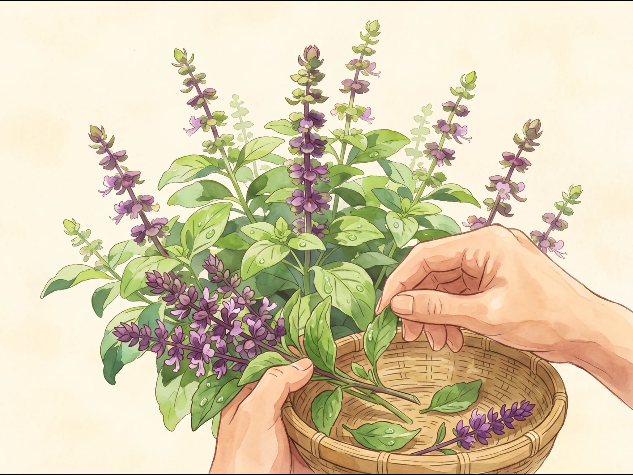 Albahaca Thai — Fruto