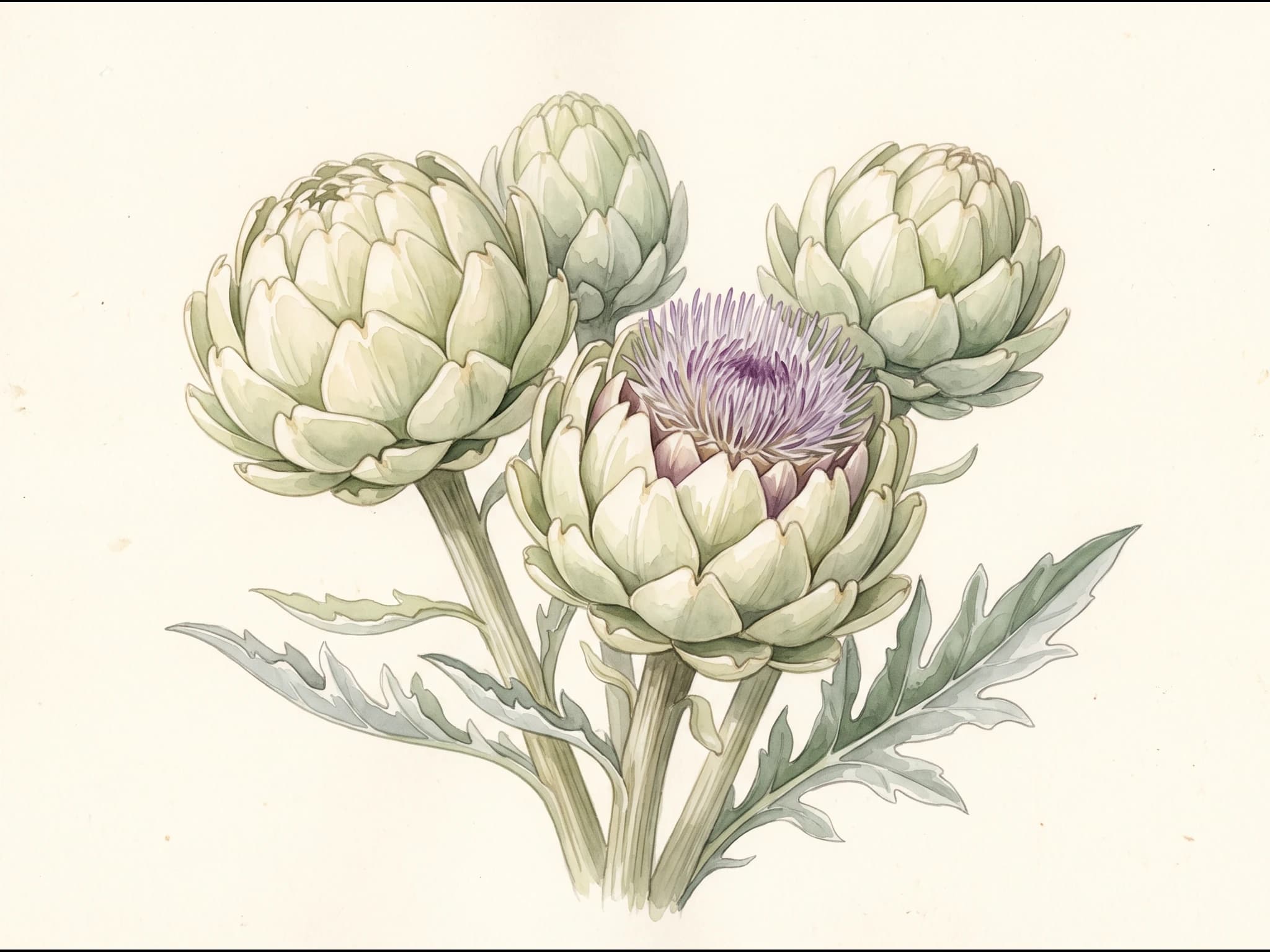 Alcachofa blanca de Tudela — Flor