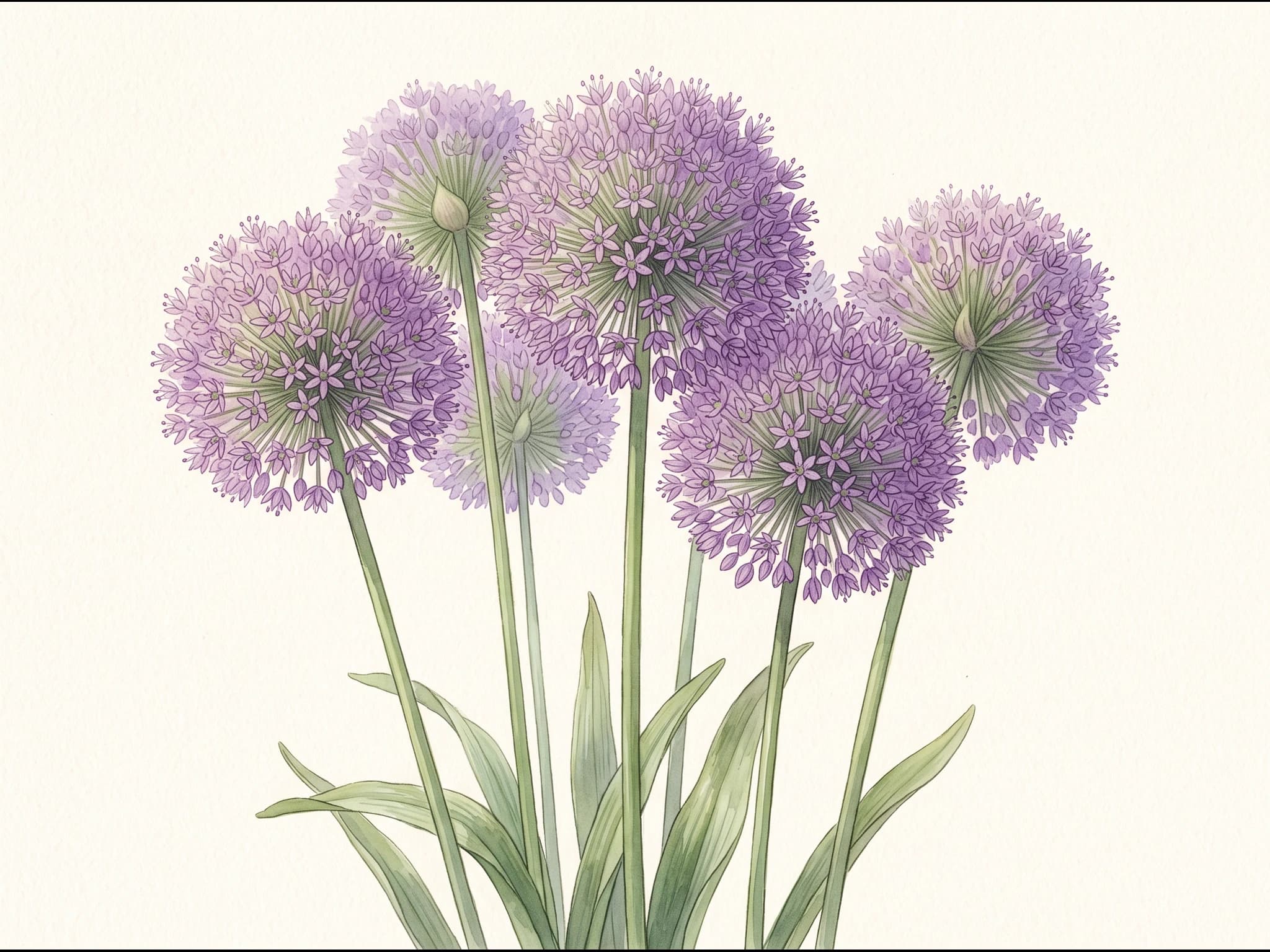 Allium gigante — Flor