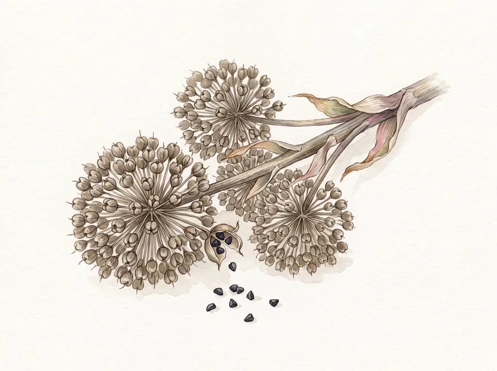 Allium gigante — Semillas