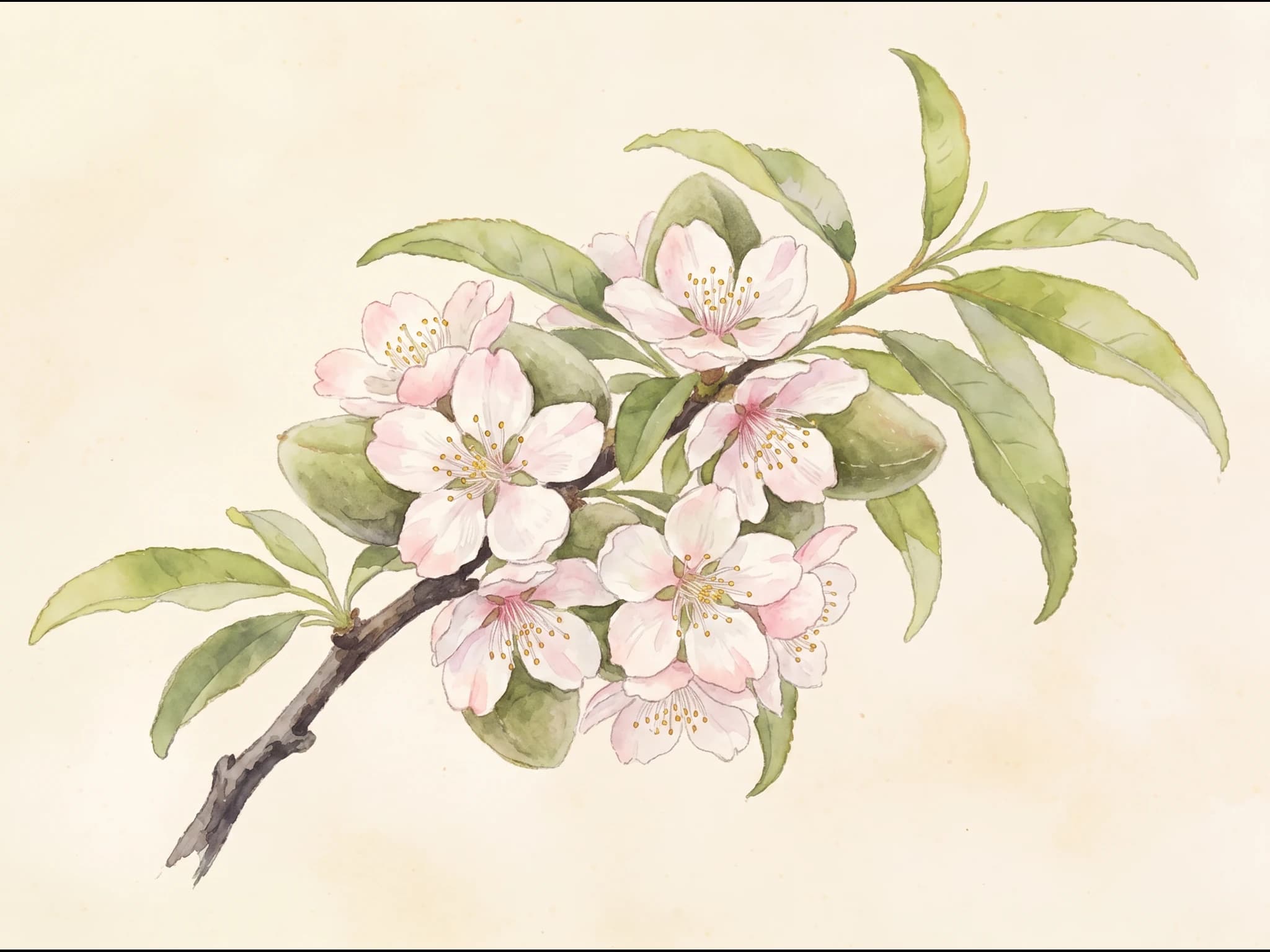 Almendro Largueta — Flor
