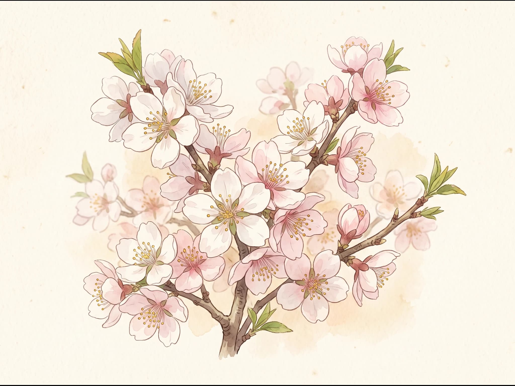 Almendro Marcona — Flor