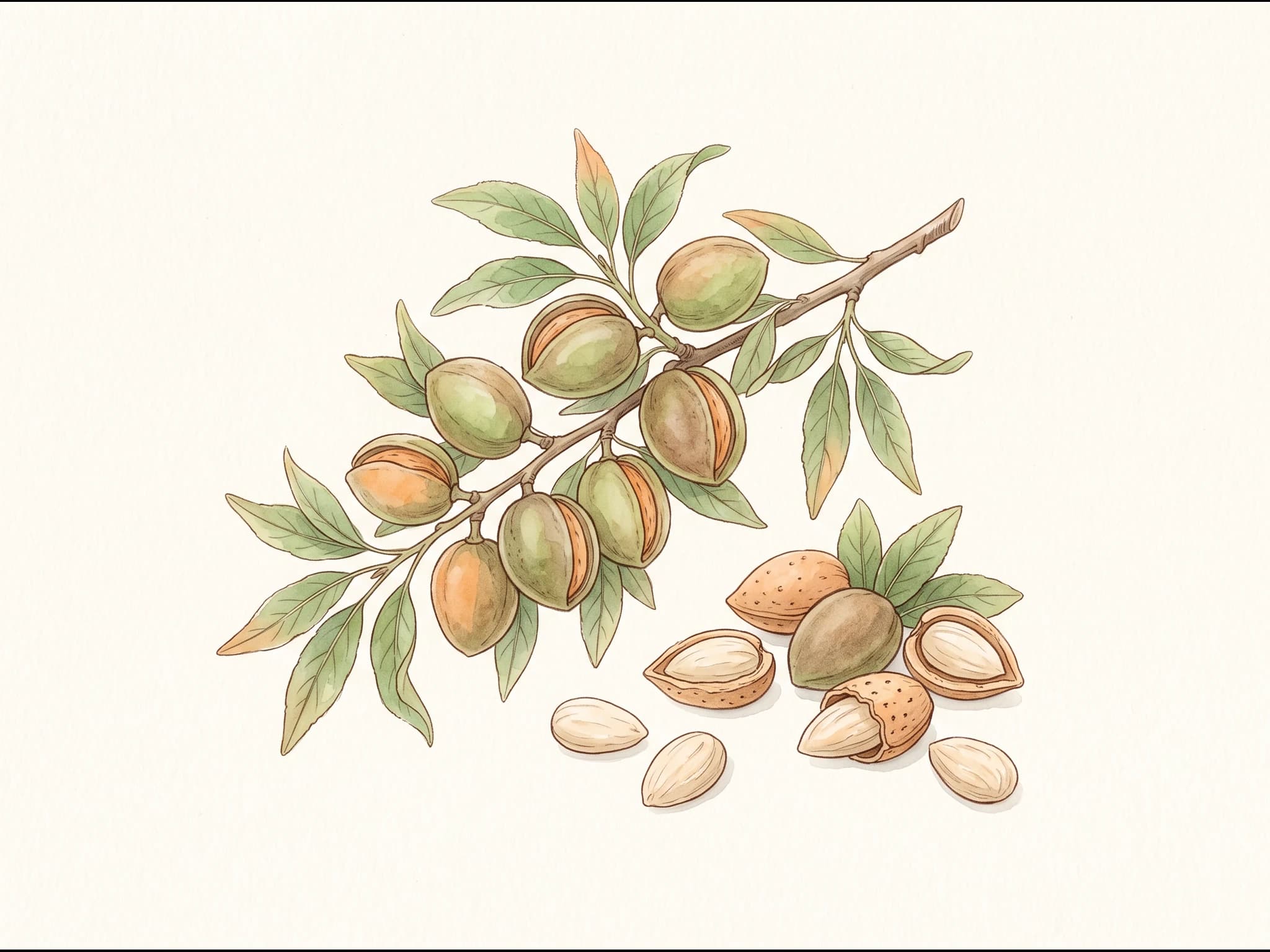 Almendro Marcona — Fruto