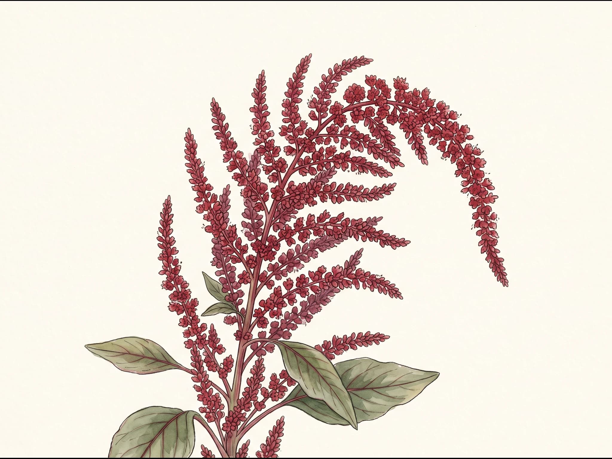 Amaranto rojo — Flor