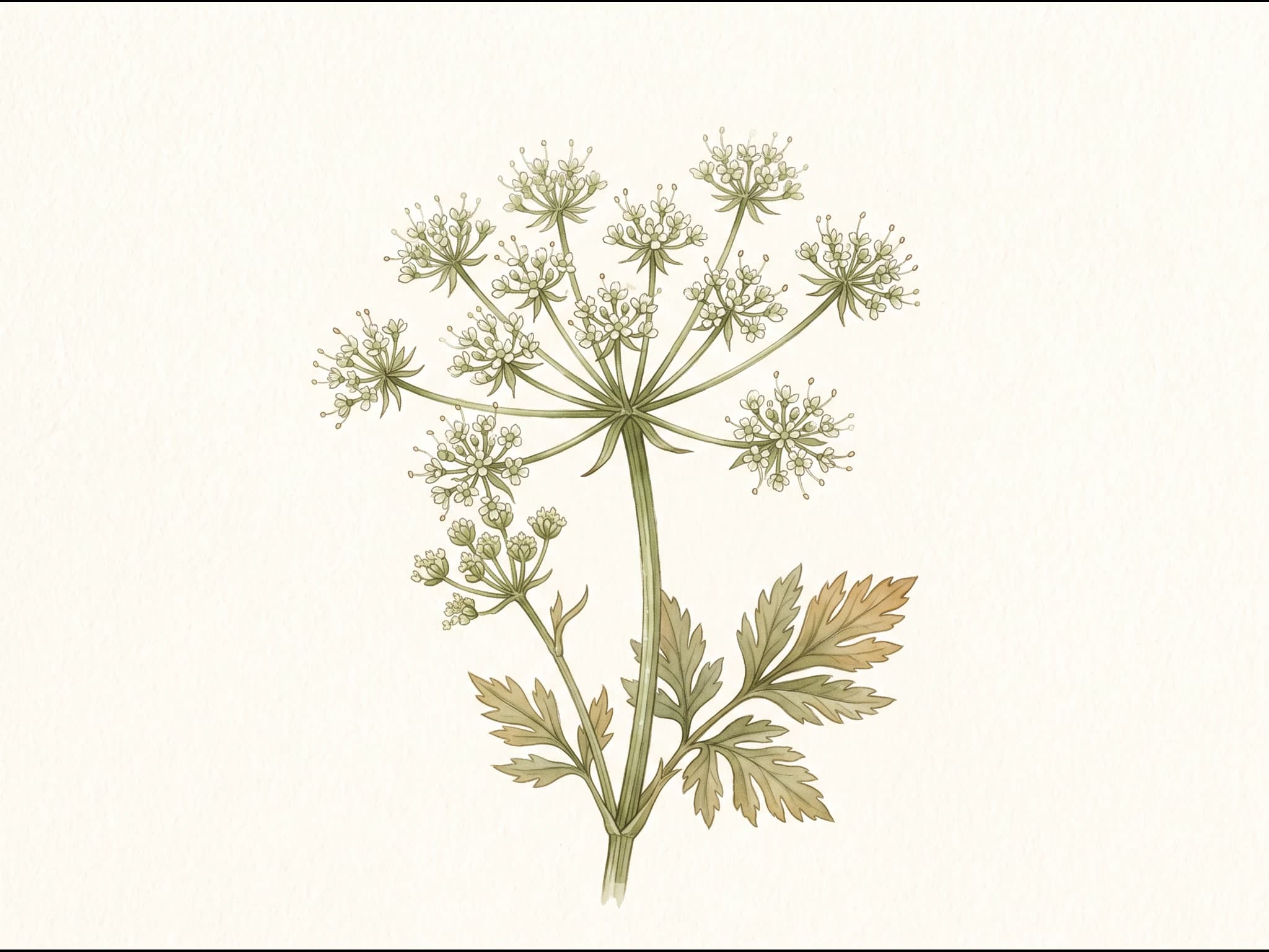 Apio nabo (celeriac) — Flor