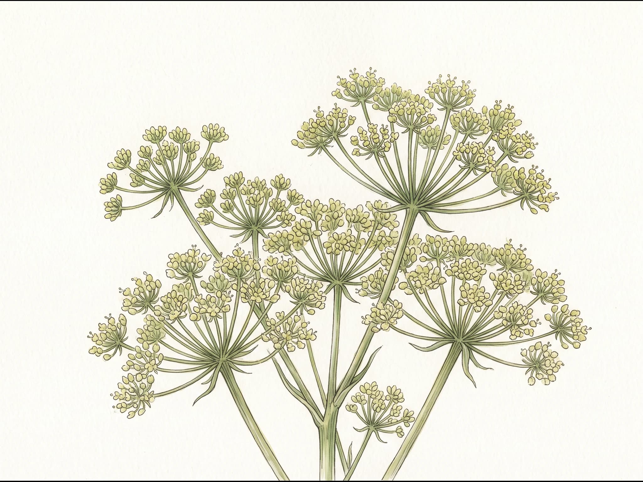 Apio verde — Flor