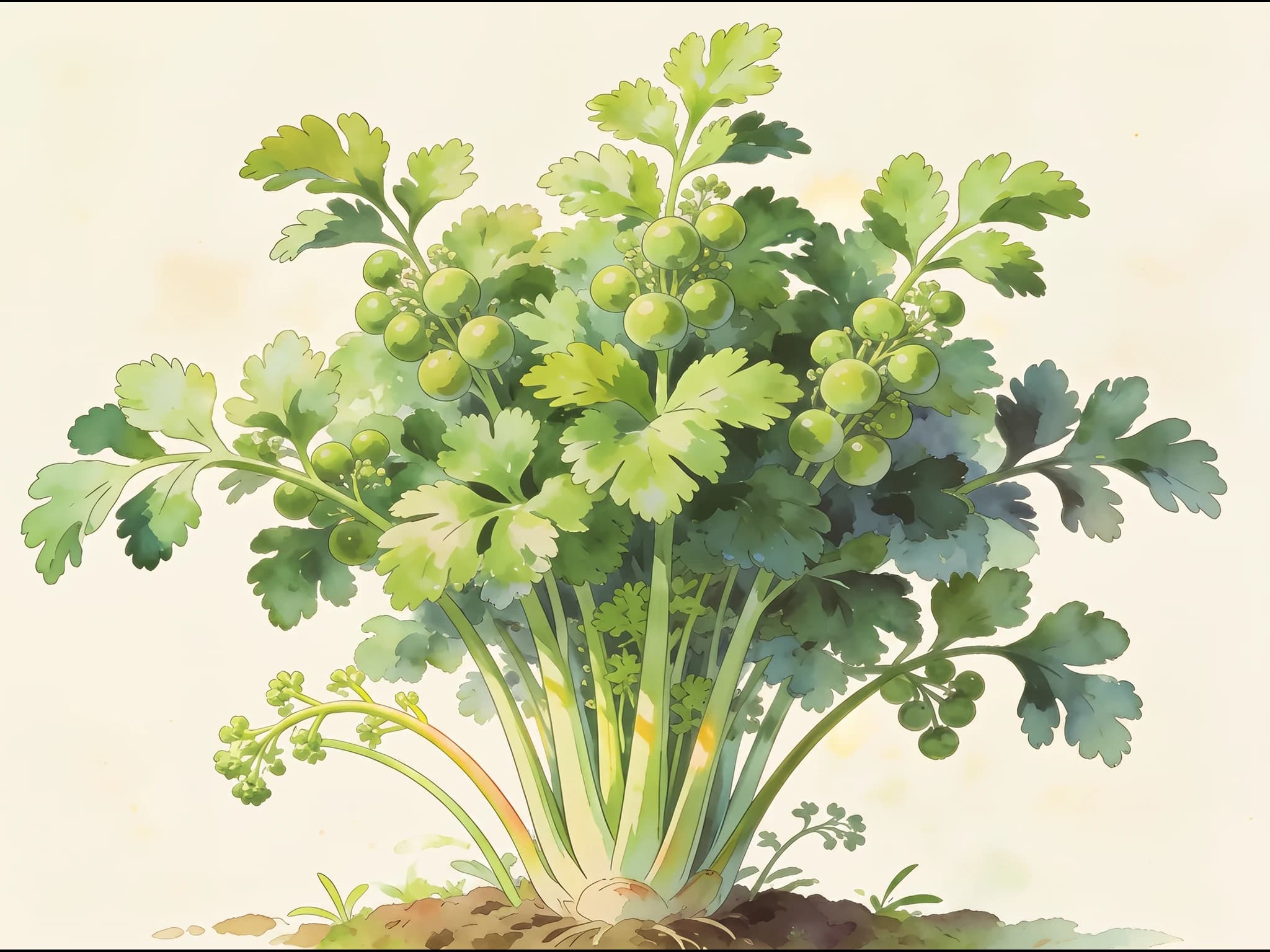 Apio verde — Fruto