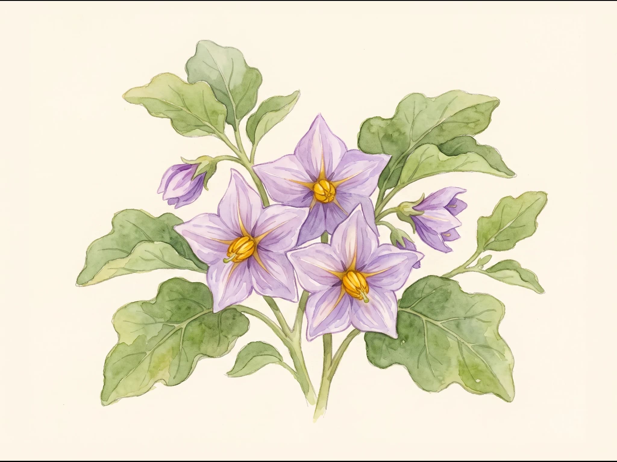 Berenjena larga de Barbentane — Flor