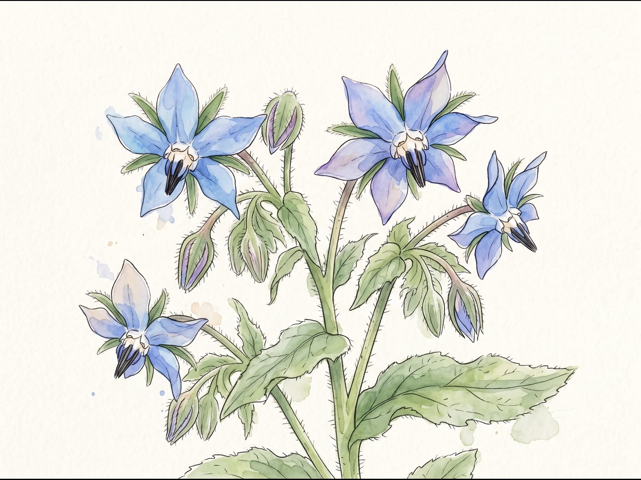 Borraja — Flor