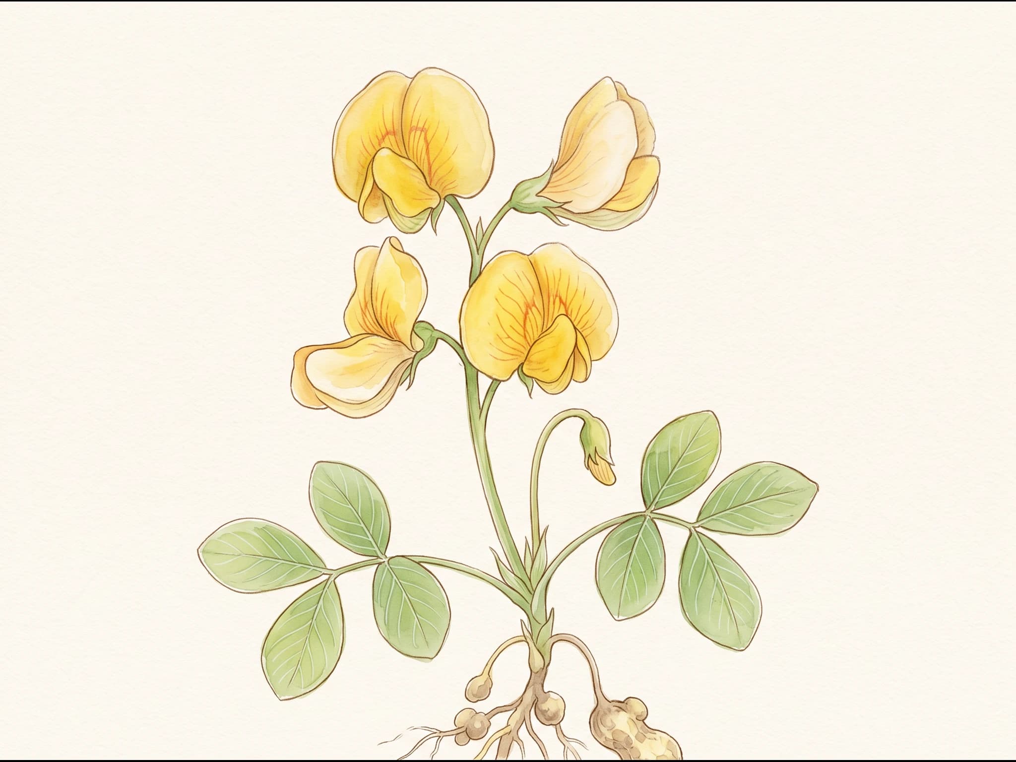 Cacahuete — Flor