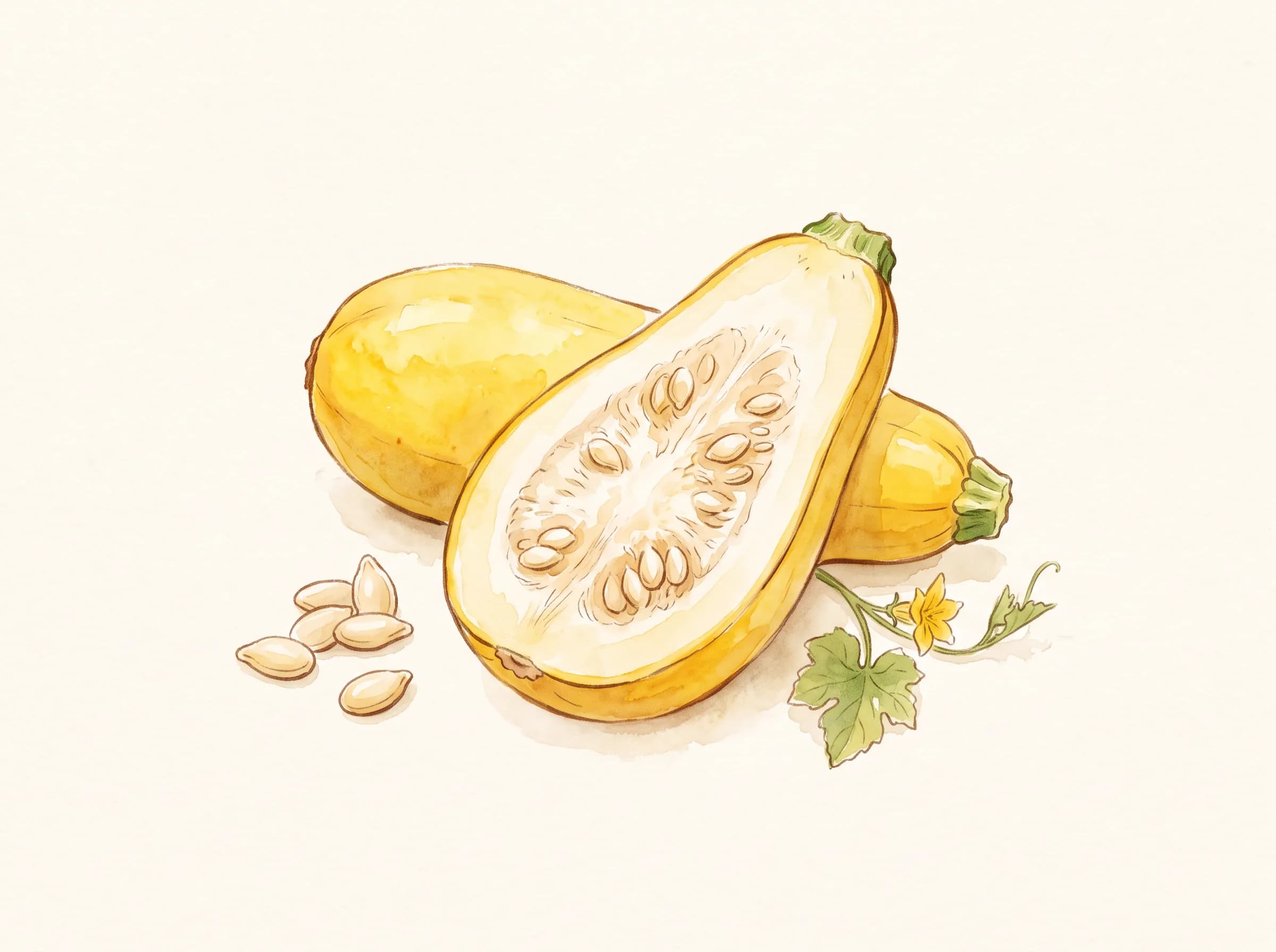 Calabacín amarillo — Semillas