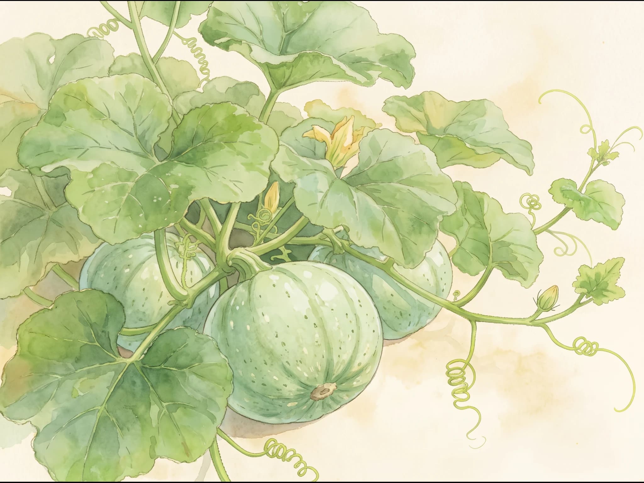 Calabacín redondo de Niza — Fruto