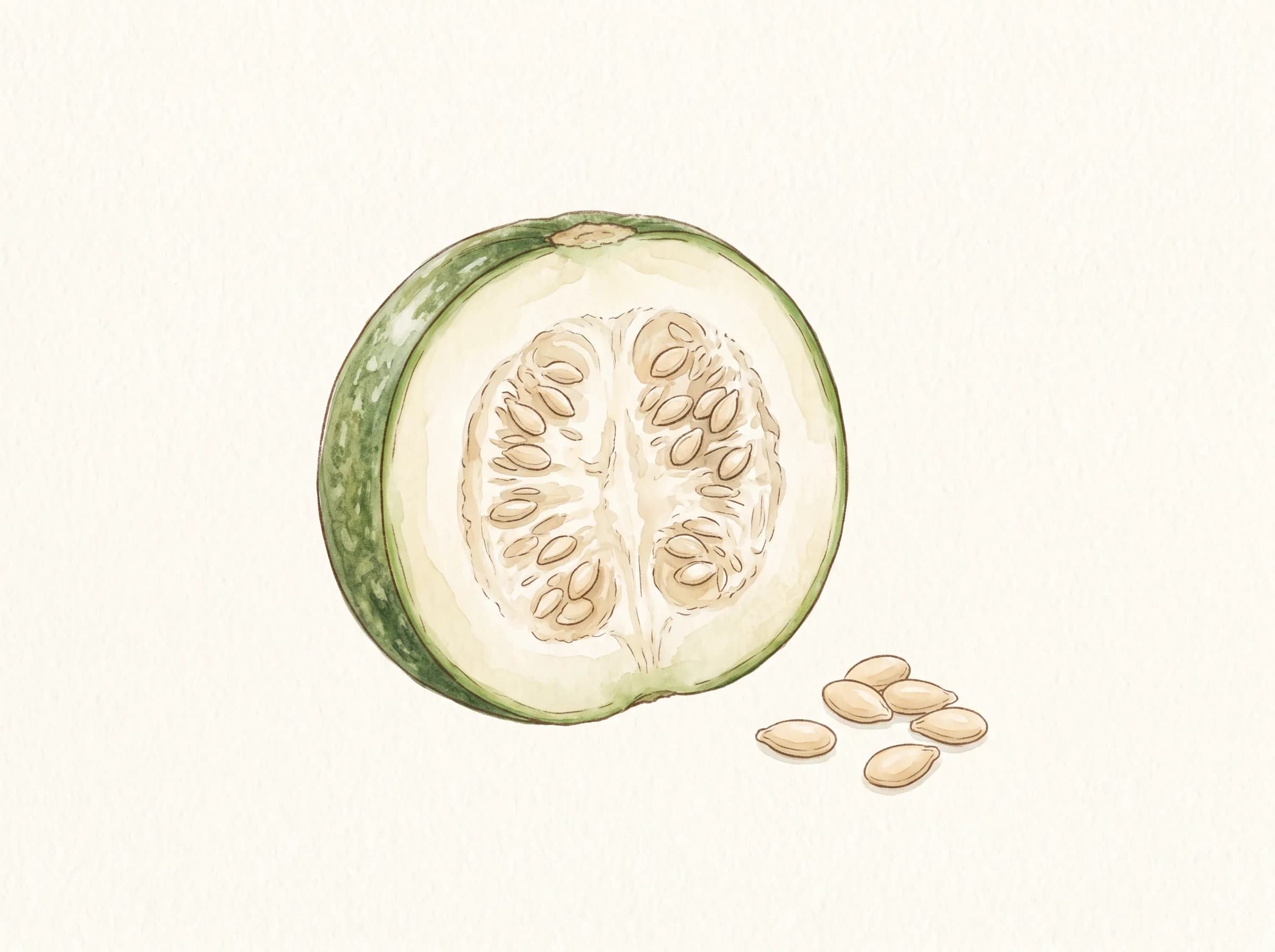 Calabacín redondo de Niza — Semillas