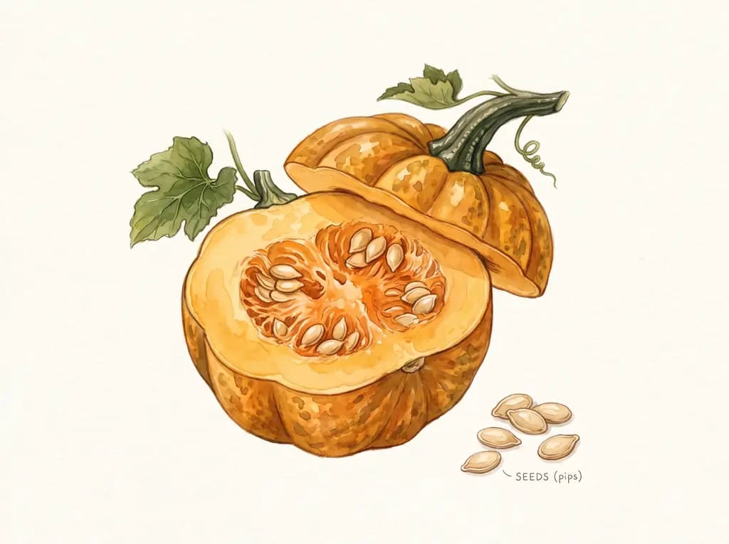 Calabaza bellota (acorn) — Semillas