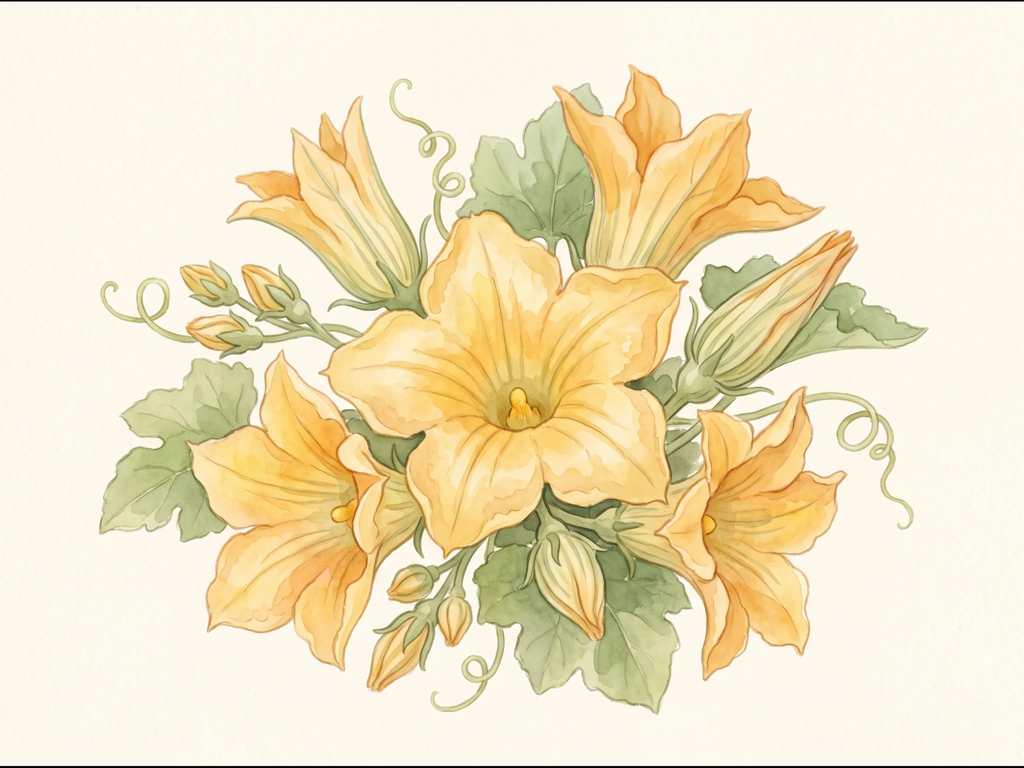 Calabaza moscada de Provenza — Flor