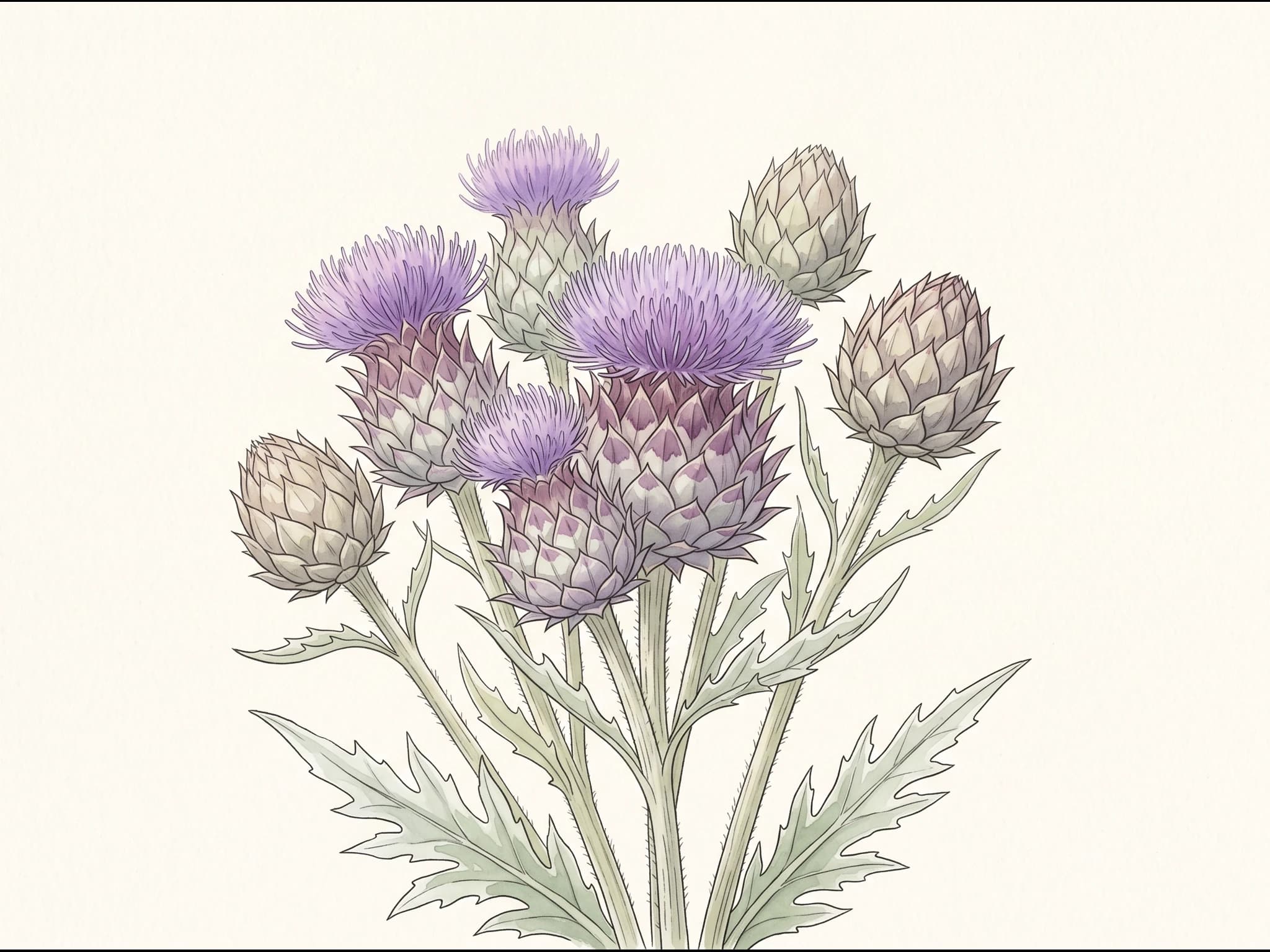 Cardo — Flor