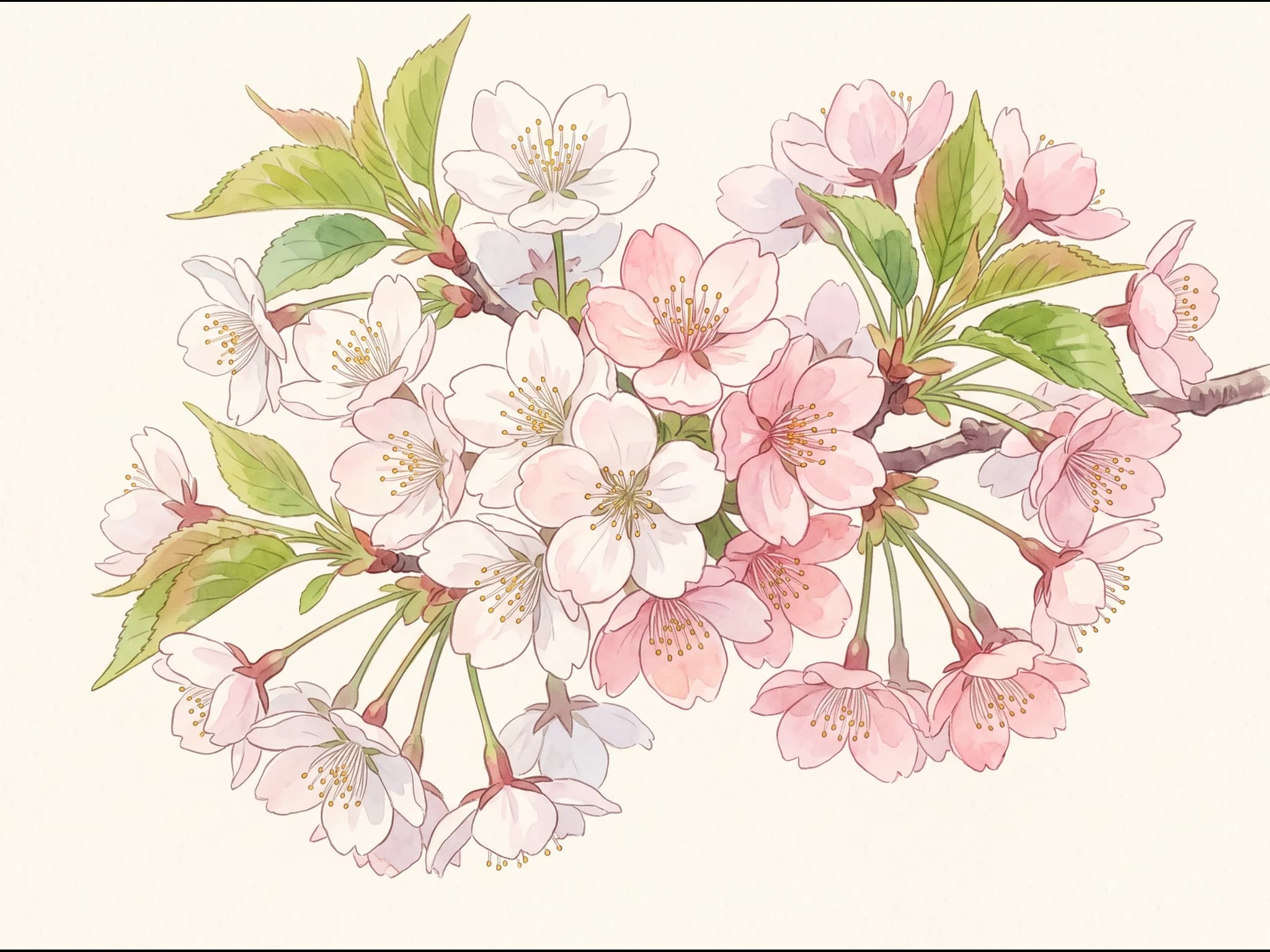 Cerezo Napoleón — Flor