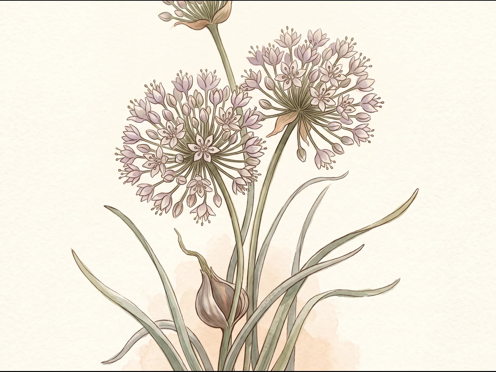 Chalota gris (échalote) — Flor