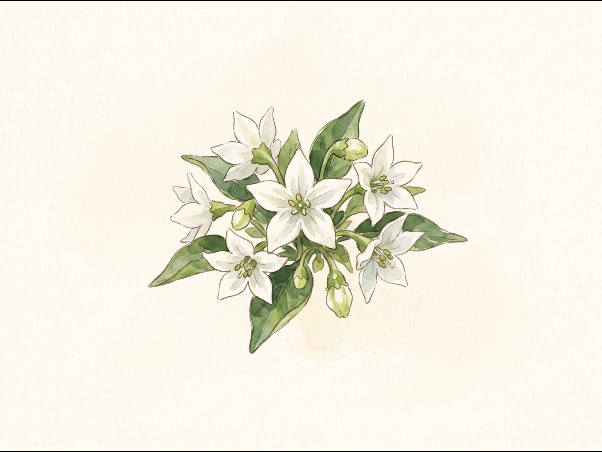 Chile Habanero — Flor