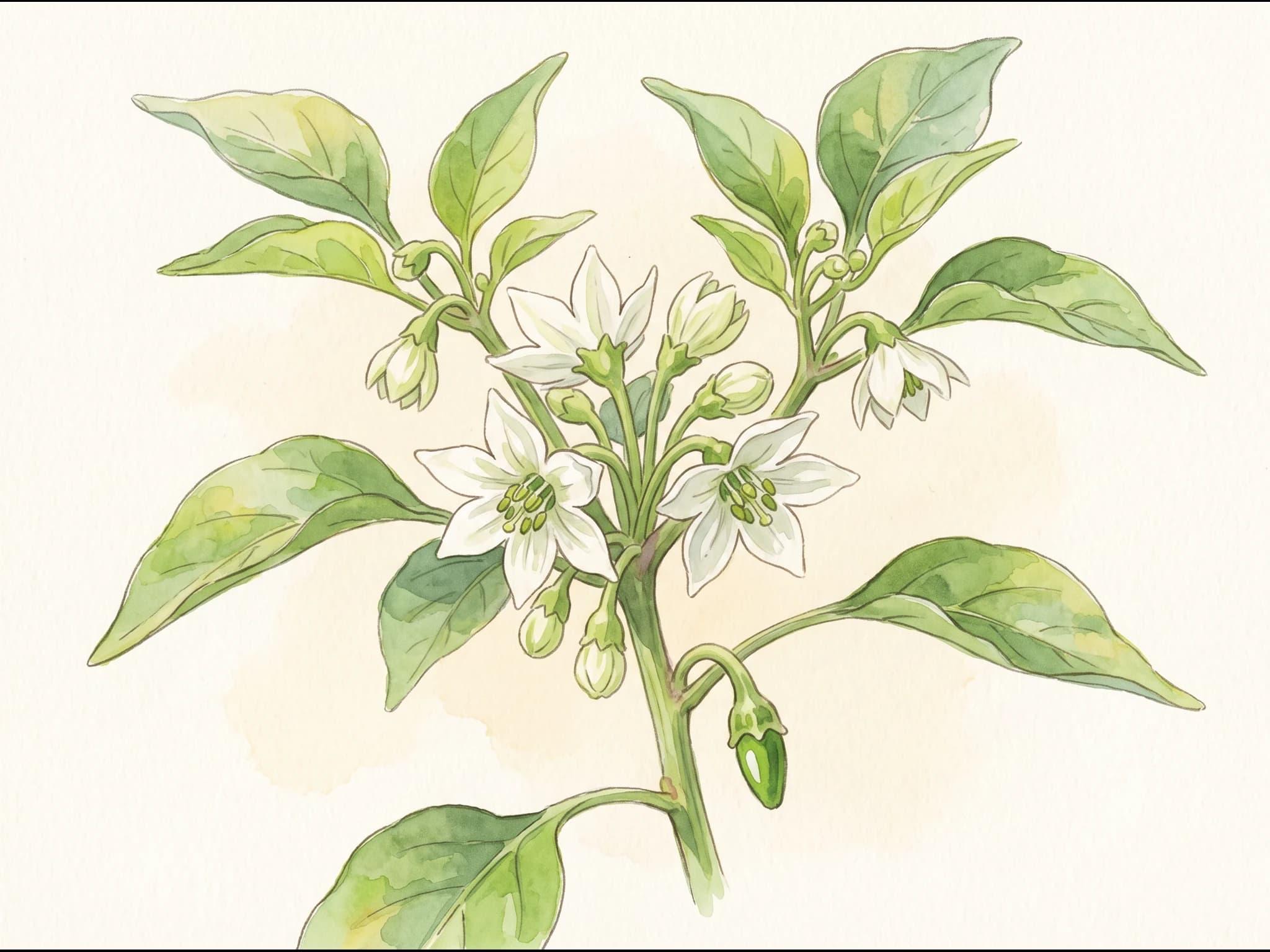 Chile Jalapeño — Flor