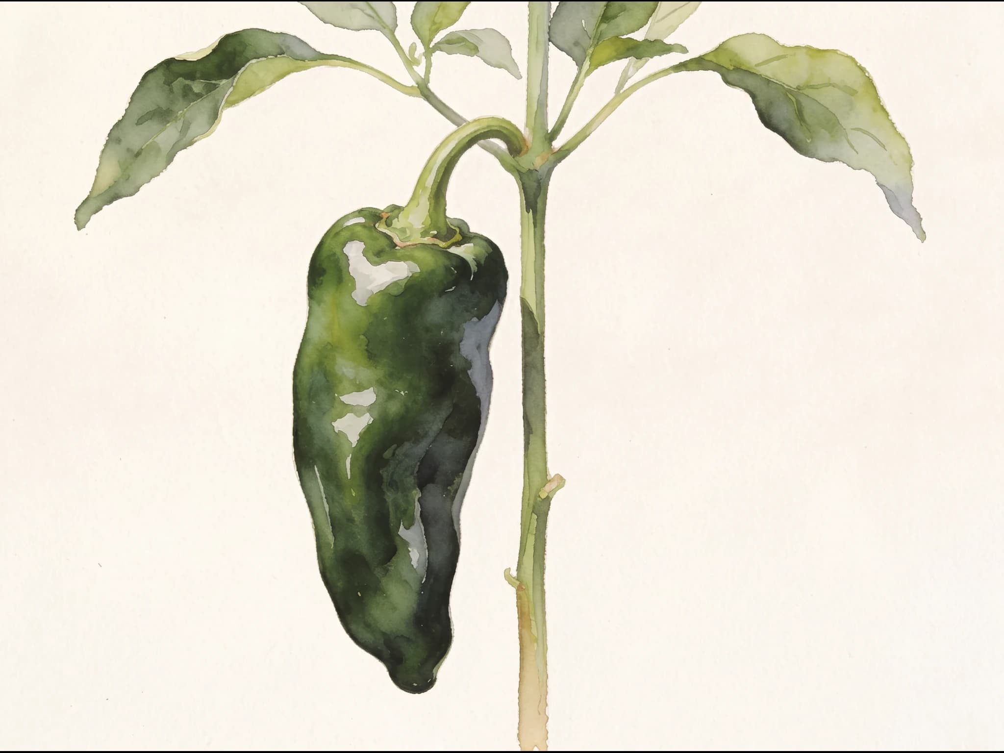 Chile poblano — Fruto